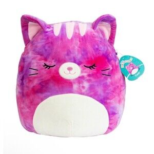 Squishmallows 14" Caeli The Pink Tie Dyed Cat - Official Kellytoy Plush …